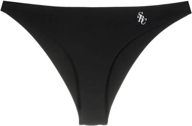 Sporty & Rich Bikinislip met logoprint Zwart