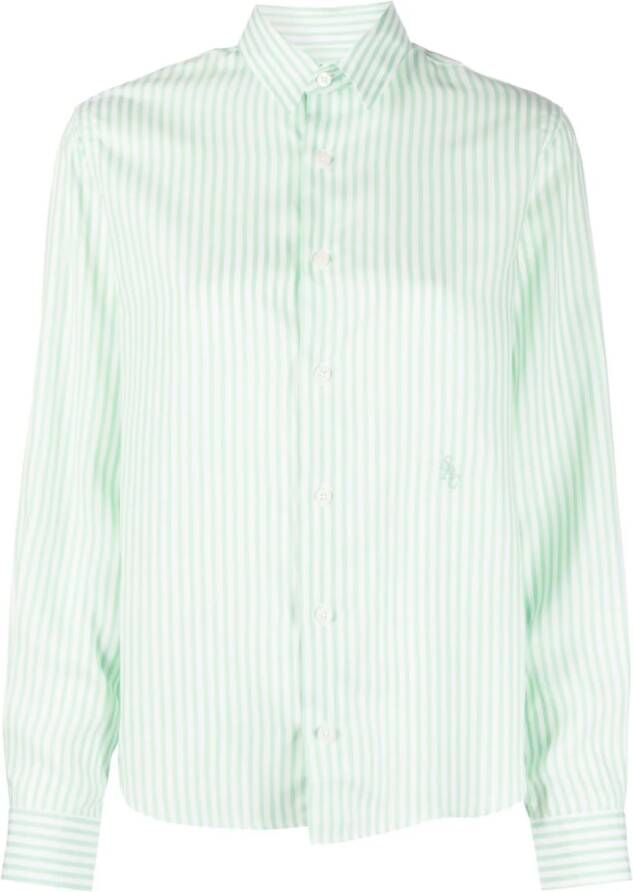 Sporty & Rich Blouse met geborduurd logo Groen