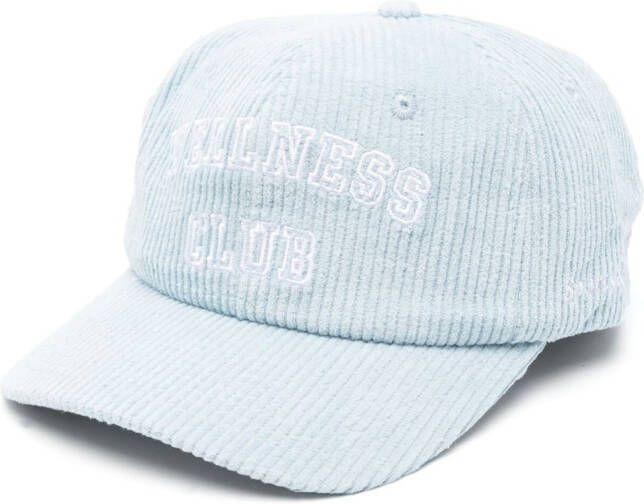 Sporty & Rich Pet met geborduurd logo Blauw