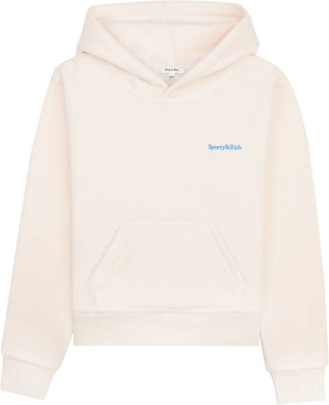 Sporty & Rich Sweater met geborduurd logo Beige
