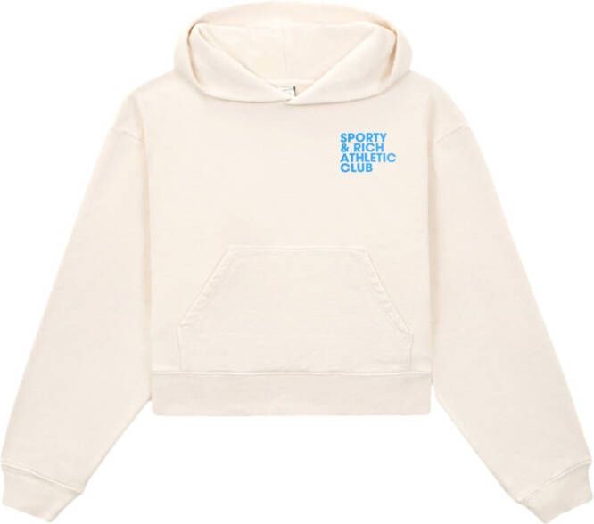 Sporty & Rich Cropped hoodie Beige
