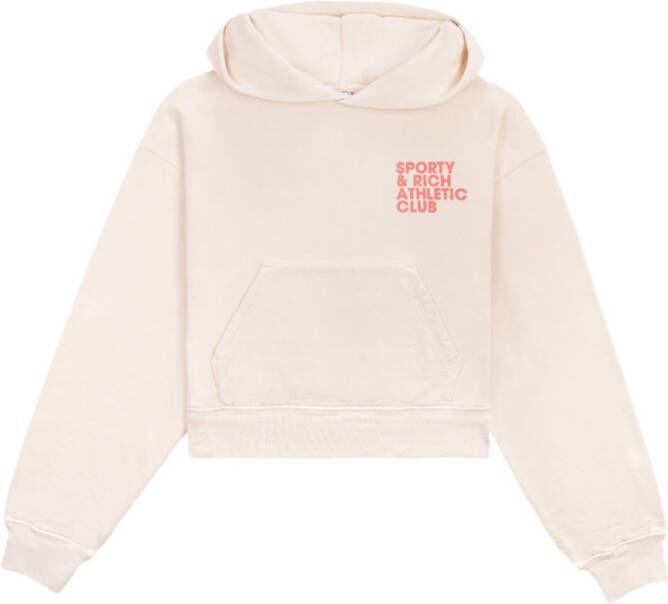 Sporty & Rich Cropped hoodie Beige