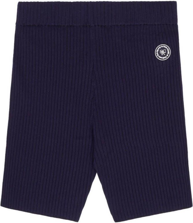 Sporty & Rich Geribbelde shorts Blauw