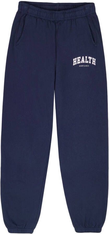 Sporty & Rich Trainingsbroek met logoprint Blauw
