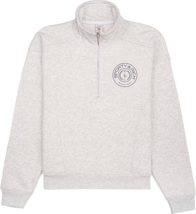 Sporty & Rich Katoenen sweater Grijs