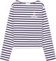 Sporty & Rich Katoenen T-shirt Blauw - Thumbnail 1