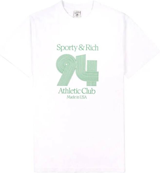 Sporty & Rich Katoenen T-shirt Wit