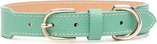 Sporty & Rich Leren kraag Groen