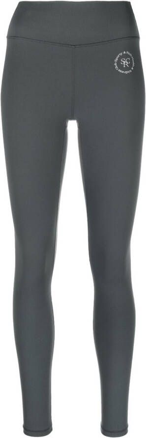 Sporty & Rich Legging met logoprint Grijs