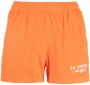 Sporty & Rich logo-embroidered cotton shorts Oranje - Thumbnail 1
