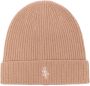 Sporty & Rich Ribgebreide muts Bruin - Thumbnail 1