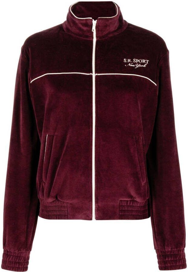 Sporty & Rich Jack met geborduurd logo Rood
