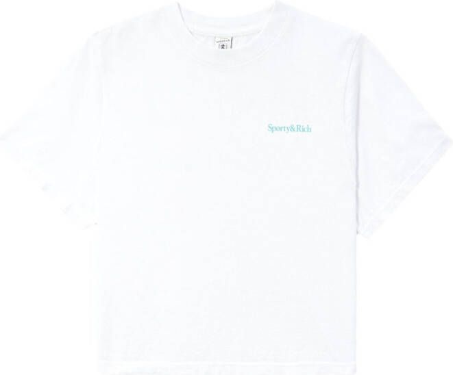 Sporty & Rich T-shirt met logoprint Wit