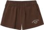 Sporty & Rich Shorts met logoprint CHOCOLATE - Thumbnail 1