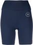 Sporty & Rich Shorts met logoprint Blauw - Thumbnail 1
