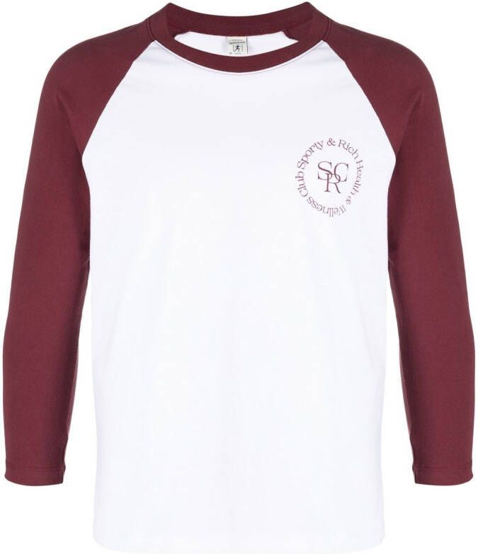 Sporty & Rich T-shirt met logoprint Wit