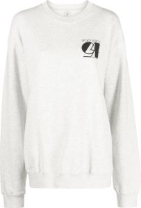 Sporty & Rich Sweater met logoprint Grijs