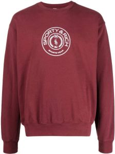 Sporty & Rich Sweater met logoprint Rood