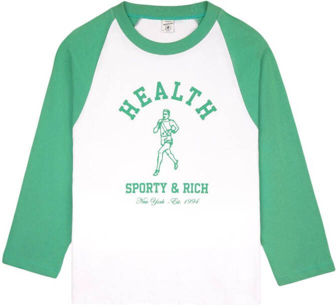 Sporty & Rich T-shirt met lange mouwen Wit