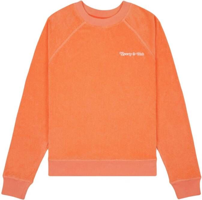 Sporty & Rich Katoenen sweater Oranje