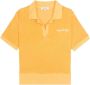 Sporty & Rich Poloshirt met badstof-effect Oranje - Thumbnail 1
