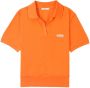 Sporty & Rich Poloshirt met geborduurd logo Oranje - Thumbnail 1