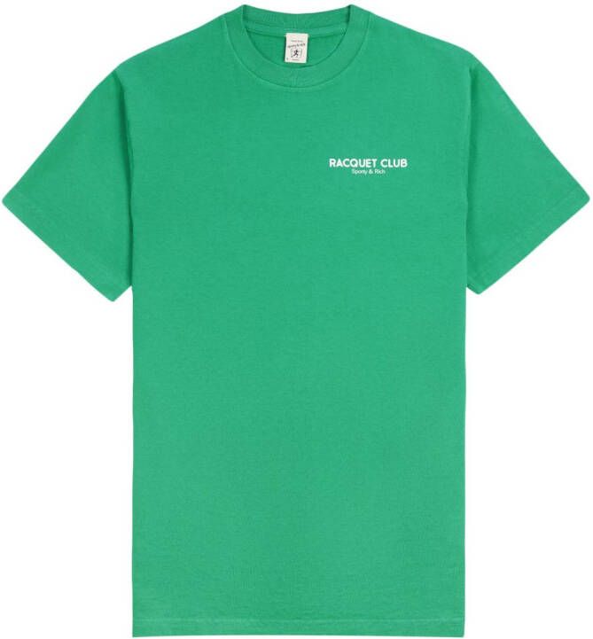 Sporty & Rich T-shirt met logoprint Groen