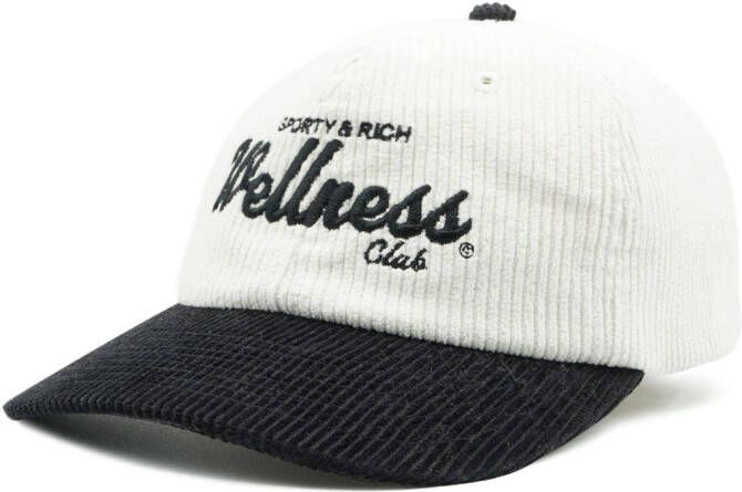 Sporty & Rich Ribfluwelen pet Wit