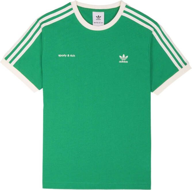 Sporty & Rich T-shirt met geborduurd logo Groen