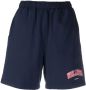 Sporty & Rich Shorts met elastische tailleband Blauw - Thumbnail 1