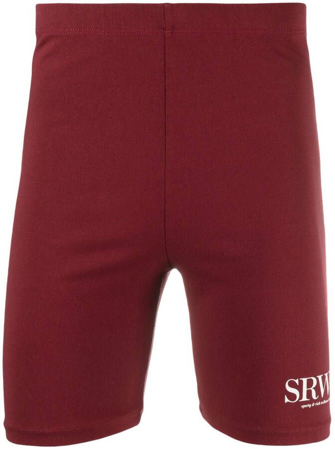 Sporty & Rich Shorts met print Rood