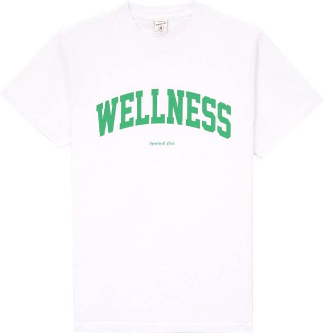 Sporty & Rich T-shirt met tekst Wit