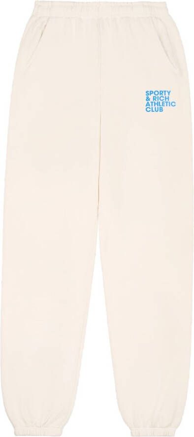 Sporty & Rich Trainingsbroek met tekst CREAM
