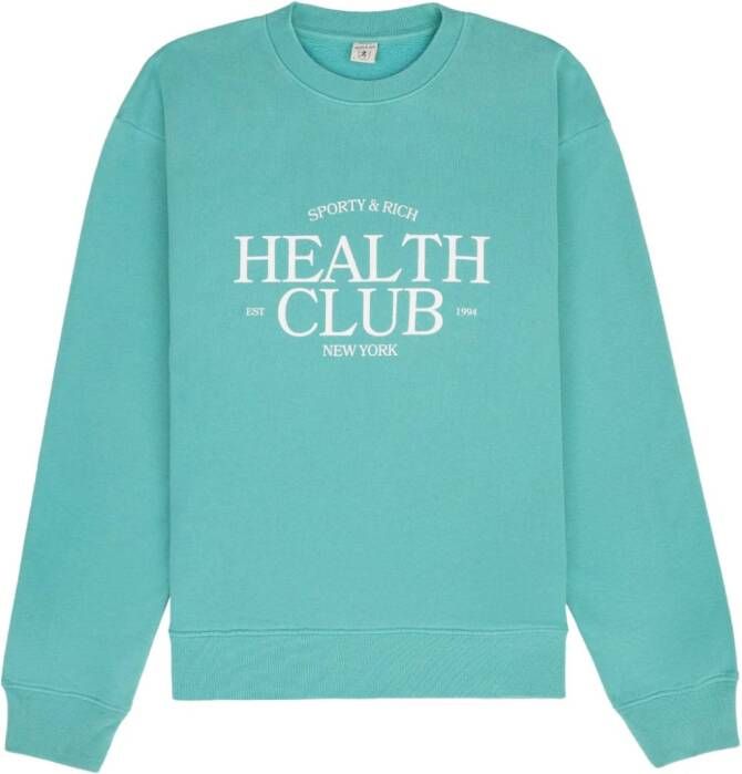 Sporty & Rich SR Health geribbelde sweater Groen