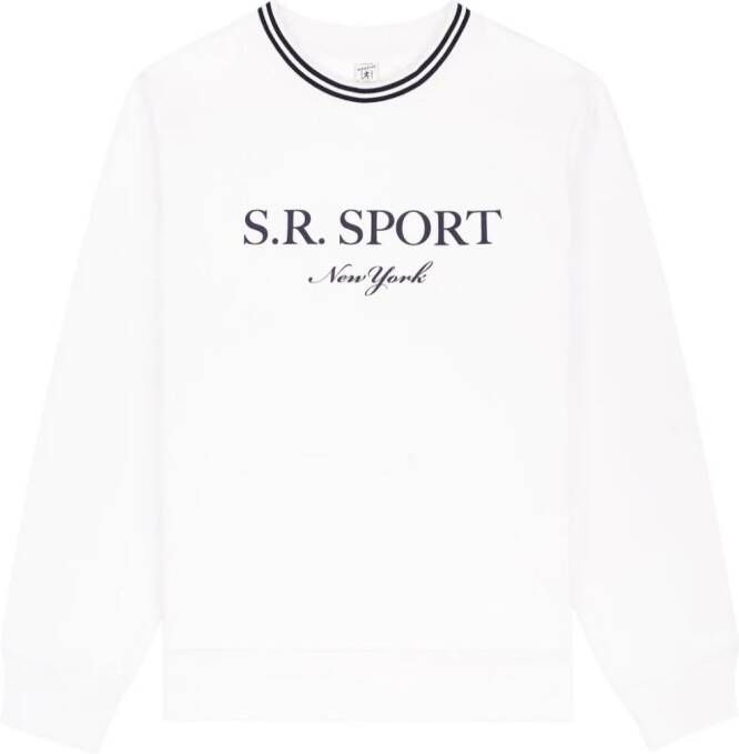 Sporty & Rich SR Sport sweater met logoprint Wit