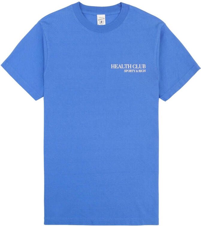 Sporty & Rich Katoenen T-shirt Blauw