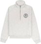 Sporty & Rich Lion Crest sweater met halve rits Grijs - Thumbnail 1