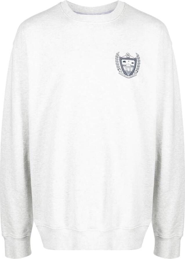 Sporty & Rich Sweater met logo Grijs