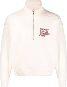 Sporty & Rich Sweater met logoprint Beige