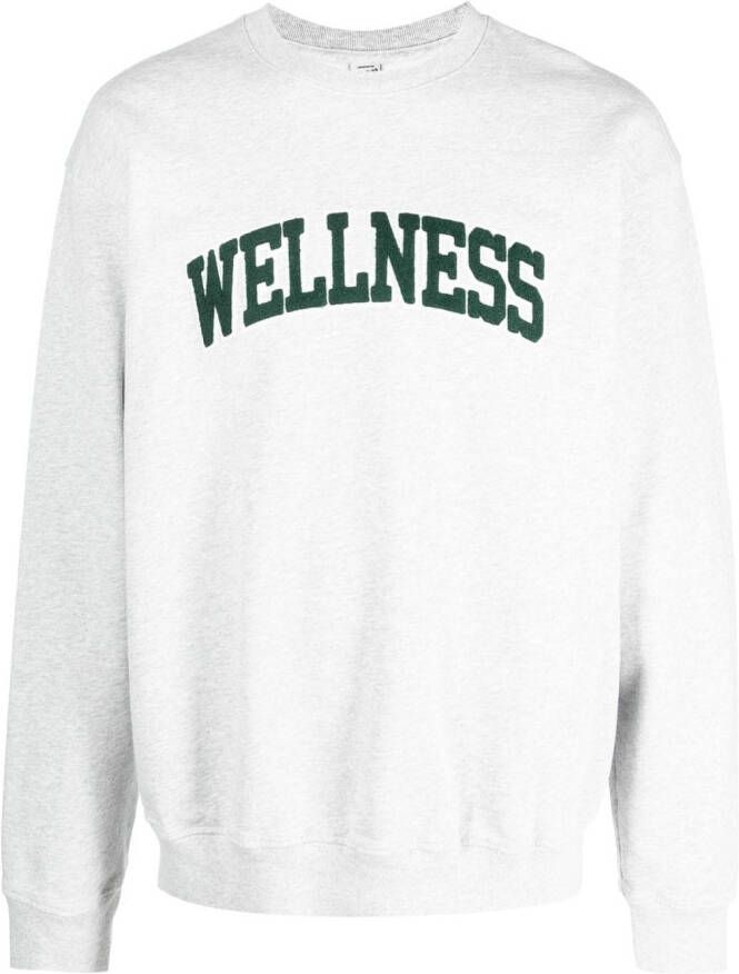 Sporty & Rich Sweater met print Grijs