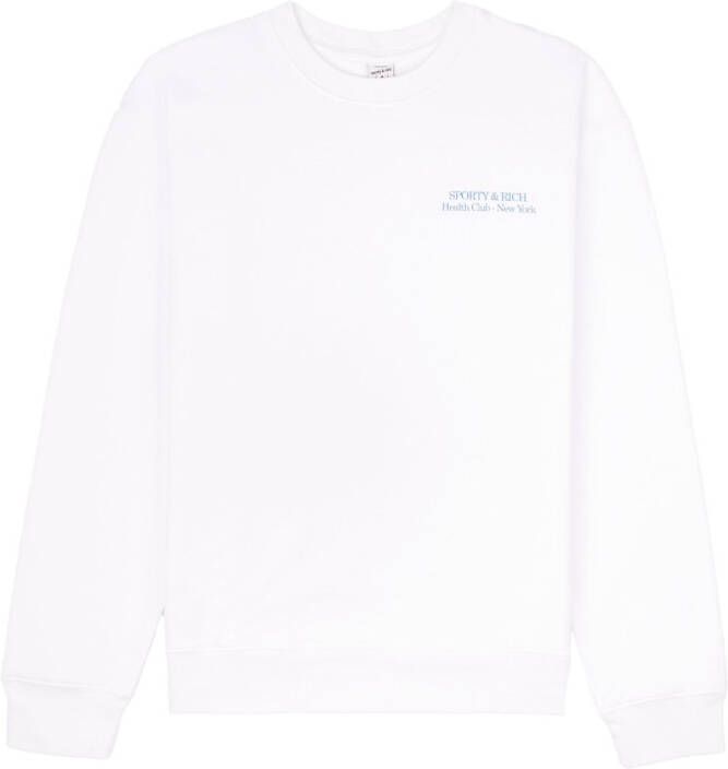 Sporty & Rich Sweater met print Wit
