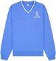 Sporty & Rich Sweater met V-hals Blauw - Thumbnail 1
