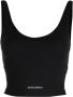 Sporty & Rich Top met logoprint Zwart - Thumbnail 1