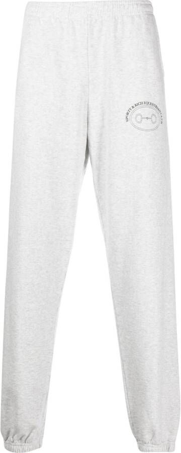 Sporty & Rich Trainingsbroek met logoprint Grijs