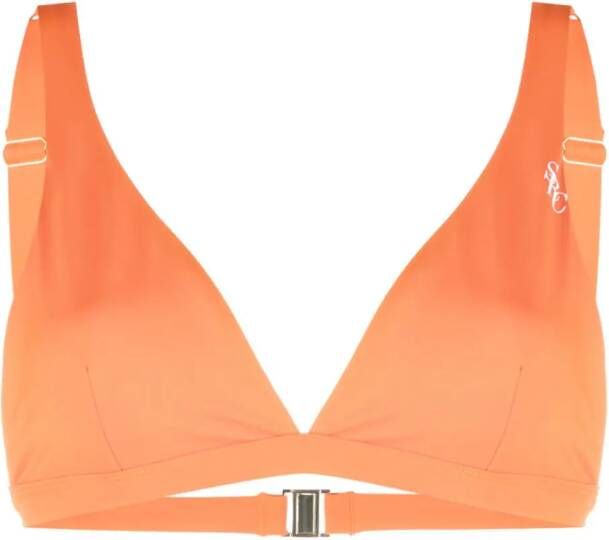 Sporty & Rich Triangel bikinitop Oranje