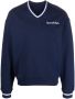 Sporty & Rich Trui met geborduurd logo Blauw - Thumbnail 1