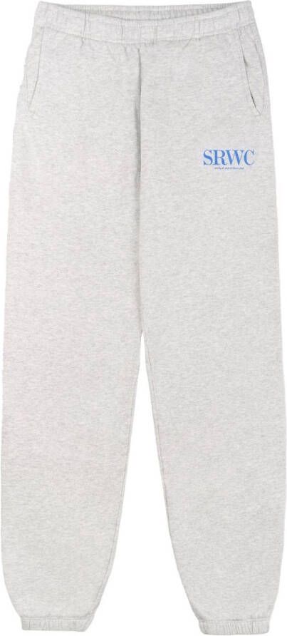 Sporty & Rich Katoenen trainingsbroek Grijs