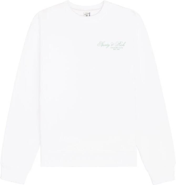 Sporty & Rich Villa sweater met logoprint Wit