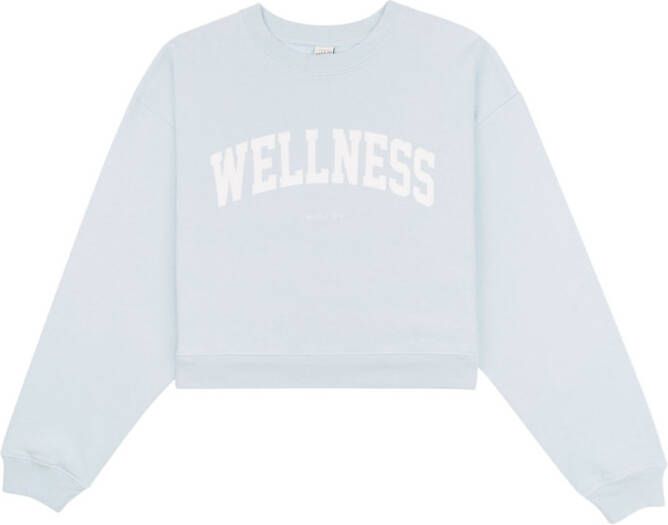Sporty & Rich Cropped sweater Blauw