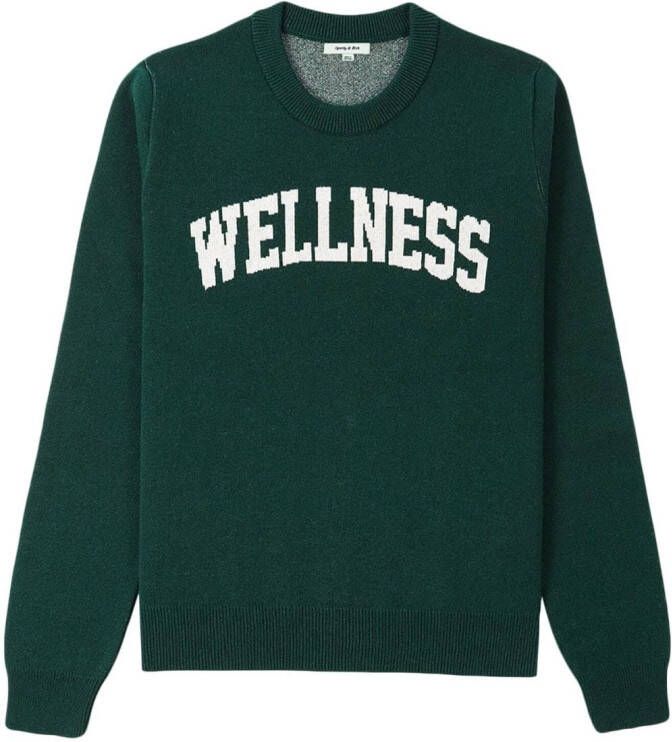 Sporty & Rich Wellness Ivy wollen sweater Groen